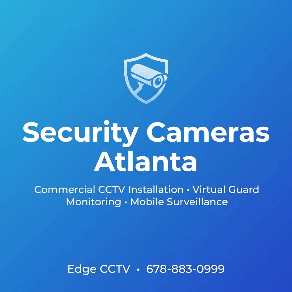 Commercial security camera installation in Kennesaw GA